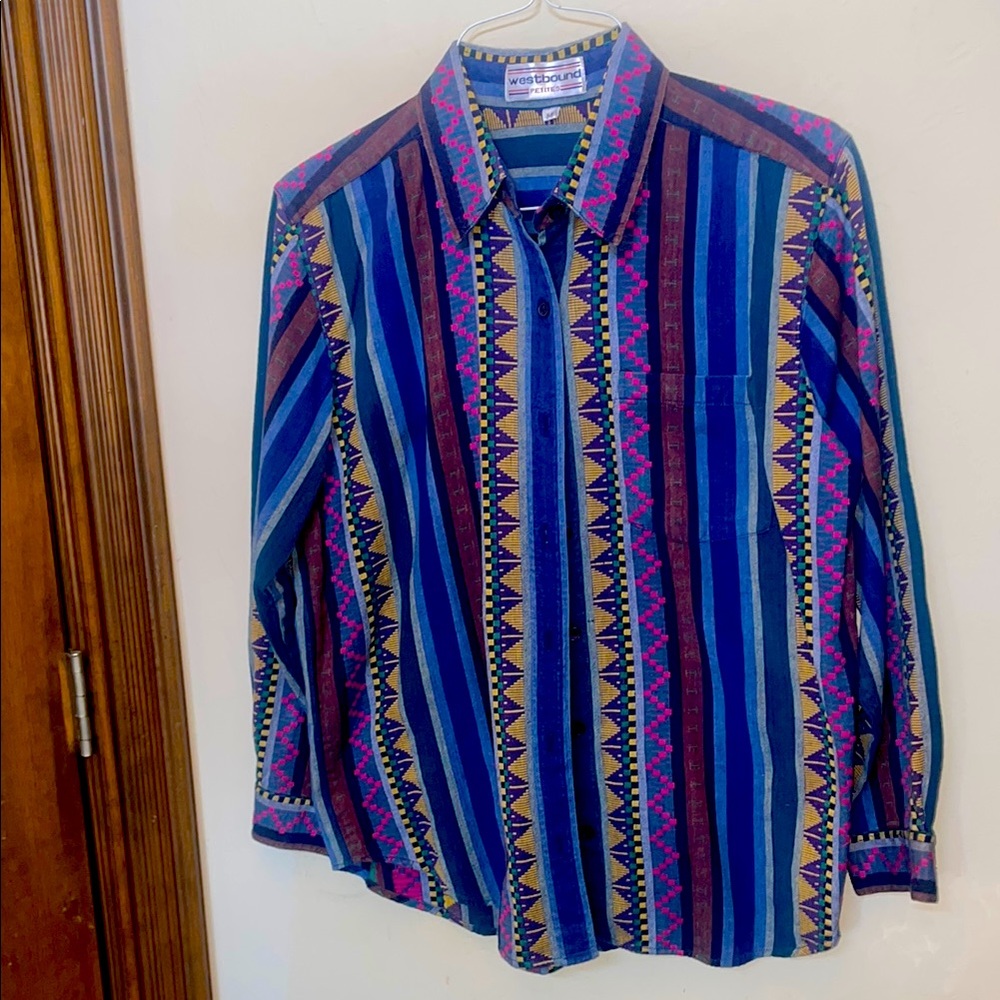 Vintage Westbound full button top! Size medium